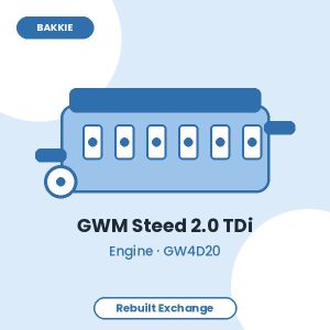 GWM Steed 2.0 TDi 2.0L Turbo Diesel Engine – Rebuilt Exchange