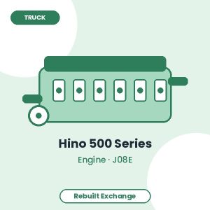 Hino 500 Series 7.7L Turbo Diesel Engine – Rebuilt Exchange