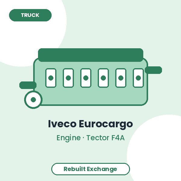 Iveco Eurocargo 5.9L Turbo Diesel Engine – Rebuilt Exchange