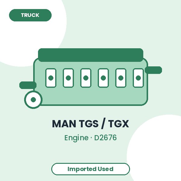 MAN TGS / TGX 12.4L Turbo Diesel Engine – Imported Used