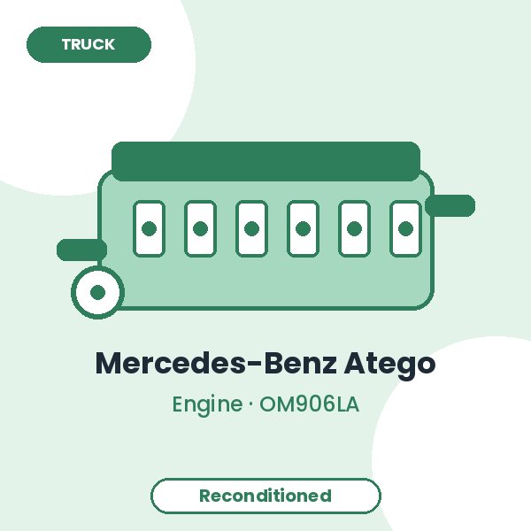 Mercedes-Benz Atego 6.4L Turbo Diesel Engine – Reconditioned